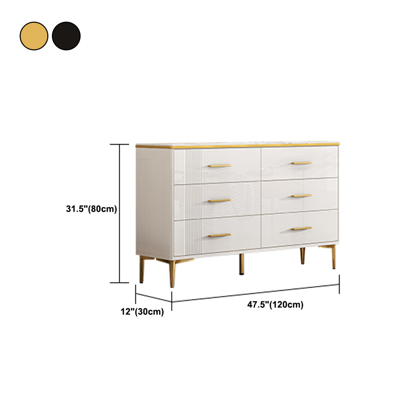Contemporary Glam Storage Storage Chest White Storage Chest Dresser Clearhalo 'Bedroom Furniture' 'Dressers & Chests' 'dressers_chests' 'furn' 'furn_dressers_chests' 'Furniture' 5866819