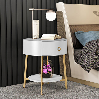 Metal Bedside Gabinet Beard Stant Accent Table Nightsand con piernas