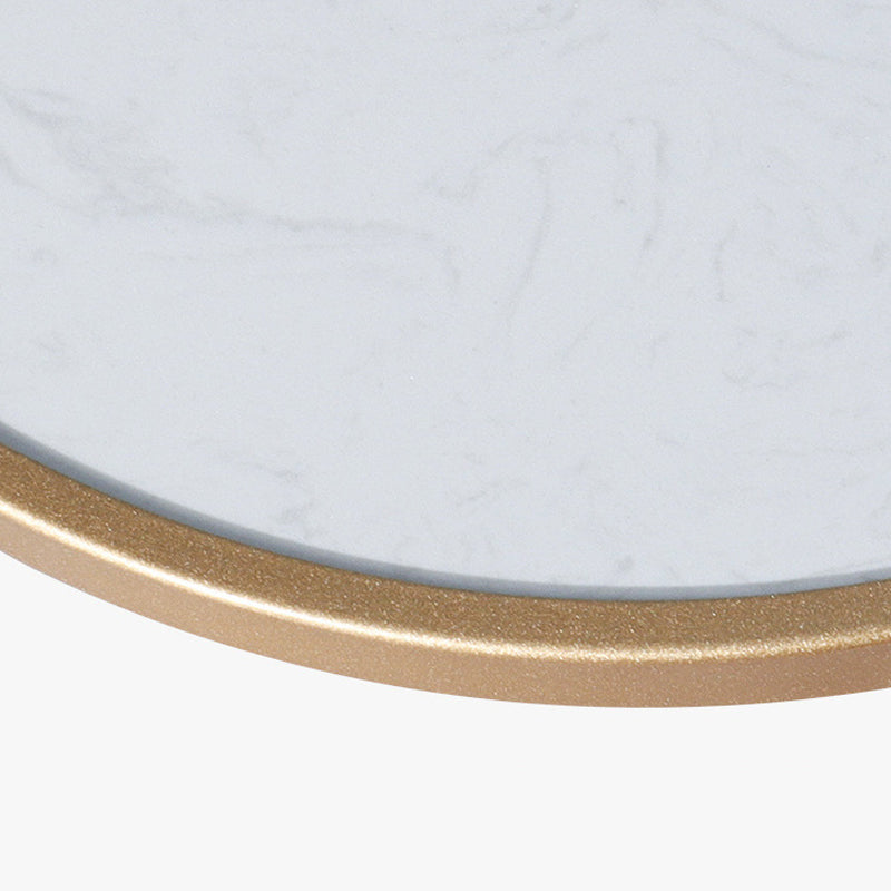 Faux Marble Accent Table Nightstand 24.8" Tall Bedside Cabinet Clearhalo 'Bedroom Furniture' 'furn' 'furn_night_stand' 'Furniture' 'night_stand' 'Nightstands' 5866881