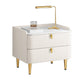 Faux Wood -Nachtschrank Glamakzenttisch Nachttisch mit 2 Schublade