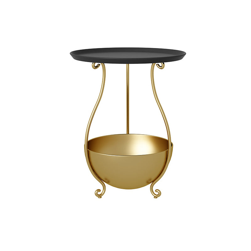 Metall Akzenttisch Nachttisch unterer Regal Nachttisch für Schlafzimmer