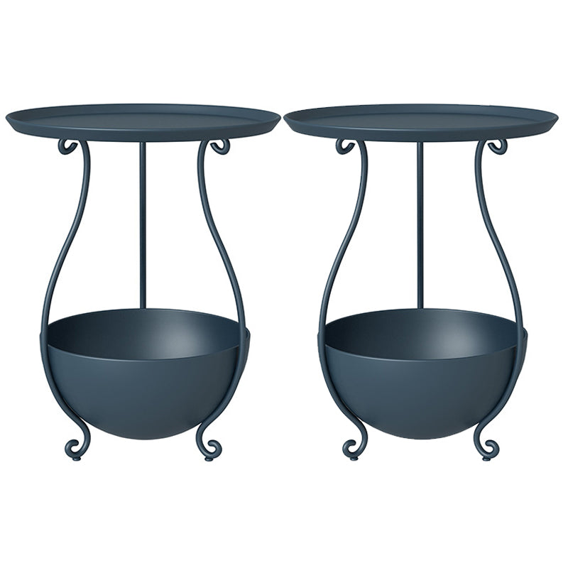 Metall Akzenttisch Nachttisch unterer Regal Nachttisch für Schlafzimmer