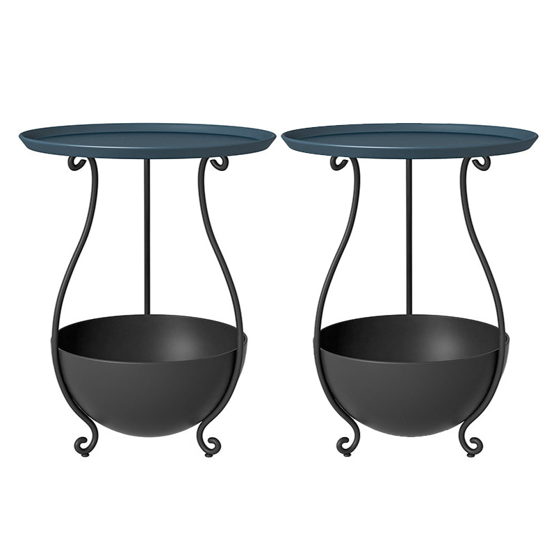 Metall Akzenttisch Nachttisch unterer Regal Nachttisch für Schlafzimmer