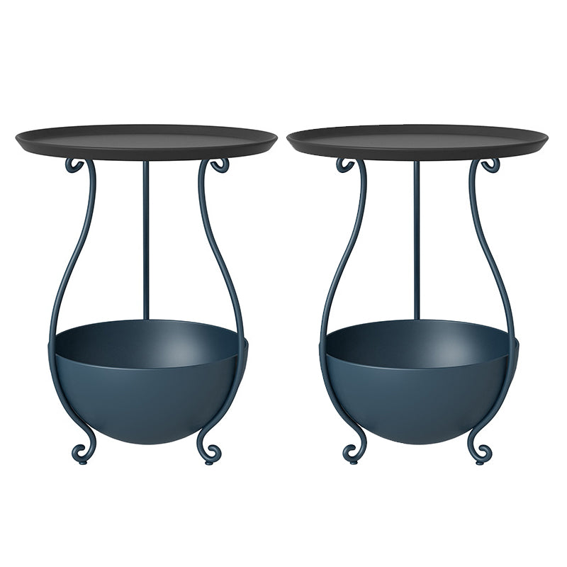 Metall Akzenttisch Nachttisch unterer Regal Nachttisch für Schlafzimmer