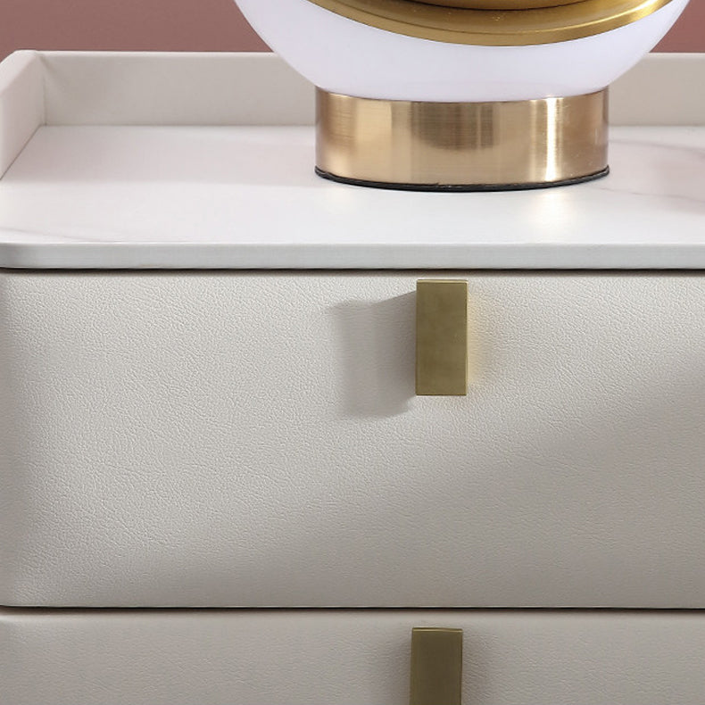 19.69" Tall 2-drawer Bedside Cabinet Legs Included Solid Wood Night Table Clearhalo 'Bedroom Furniture' 'furn' 'furn_night_stand' 'Furniture' 'night_stand' 'Nightstands' 5867038