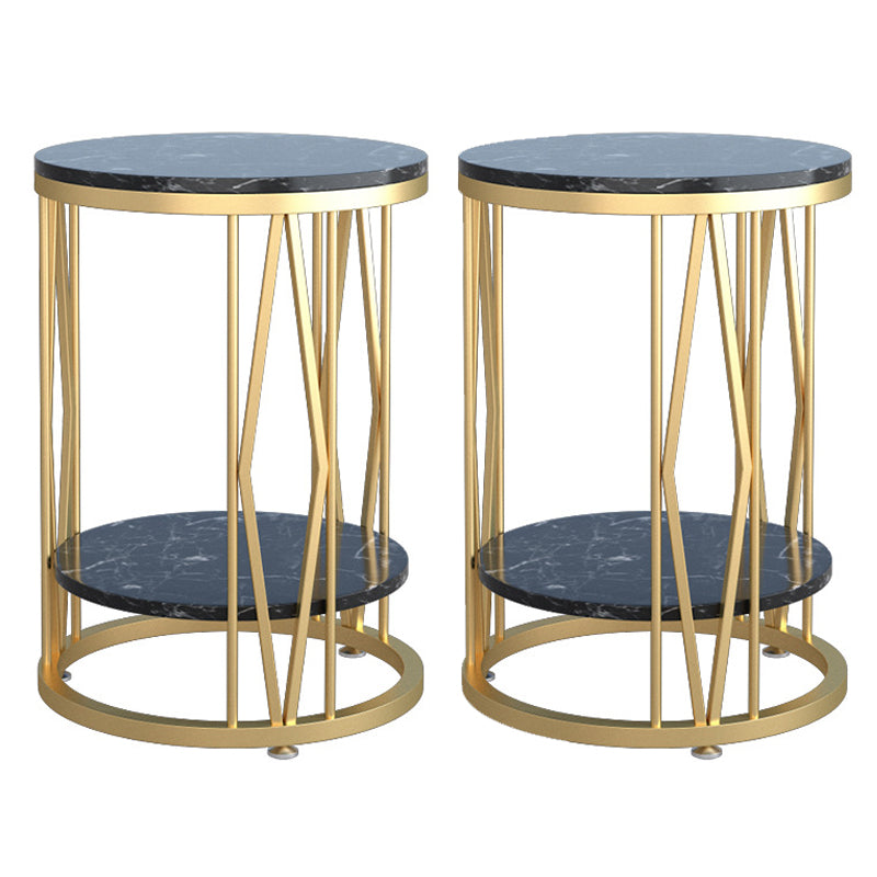 Pantalla de noche industrial de la mesa del estante inferior soporte de noche para dormitorio