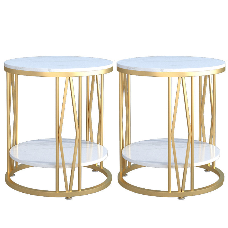 Pantalla de noche industrial de la mesa del estante inferior soporte de noche para dormitorio