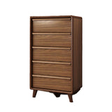 Zeitgenössische Aufbewahrungstruhe Massivholz Kommode mit 3/4/5 Schubladen