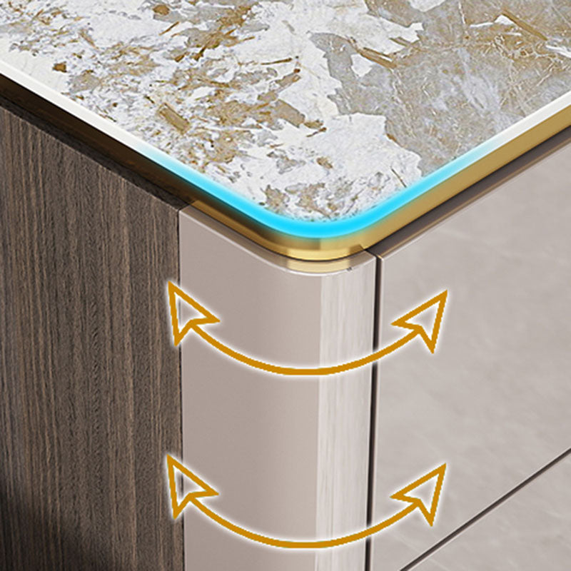 Glam Stone opbergkast slaapkamer verticale borst met laden