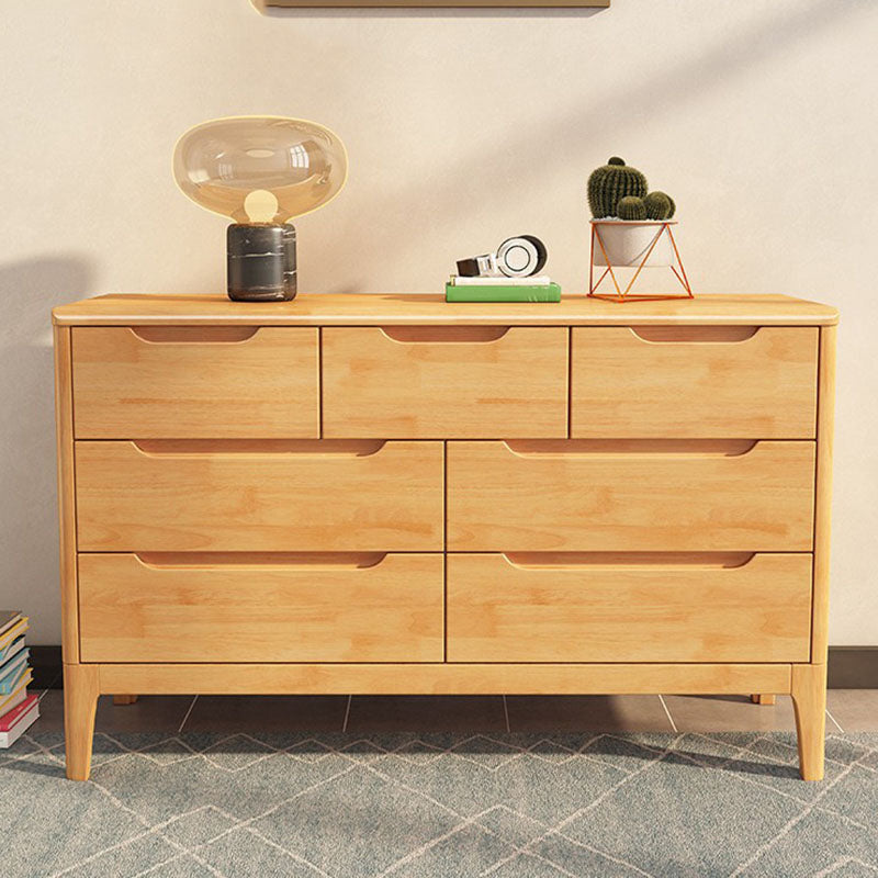 Contemporary Storage Chest Dresser Solid Wood Dresser with 5/6/7 Drawers Clearhalo 'Bedroom Furniture' 'Dressers & Chests' 'dressers_chests' 'furn' 'furn_dressers_chests' 'Furniture' 5867218