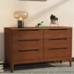 Contemporary Storage Chest Dresser Solid Wood Dresser with 5/6/7 Drawers Nut-Brown 6 Clearhalo 'Bedroom Furniture' 'Dressers & Chests' 'dressers_chests' 'furn' 'furn_dressers_chests' 'Furniture' 5867224