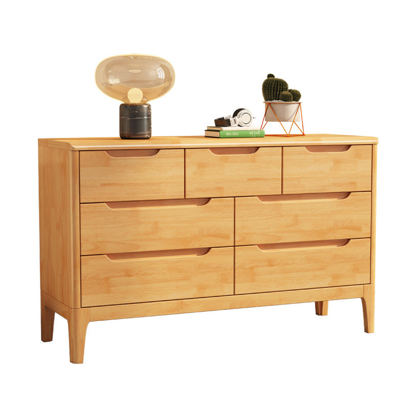 Contemporary Storage Chest Dresser Solid Wood Dresser with 5/6/7 Drawers Clearhalo 'Bedroom Furniture' 'Dressers & Chests' 'dressers_chests' 'furn' 'furn_dressers_chests' 'Furniture' 5867226