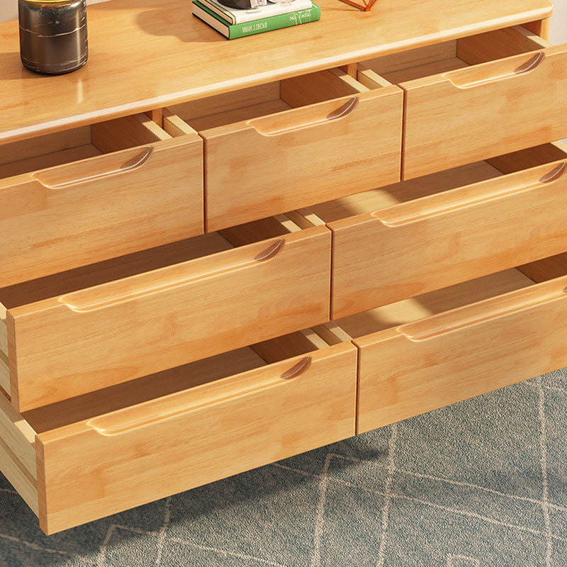 Contemporary Storage Chest Dresser Solid Wood Dresser with 5/6/7 Drawers Clearhalo 'Bedroom Furniture' 'Dressers & Chests' 'dressers_chests' 'furn' 'furn_dressers_chests' 'Furniture' 5867231