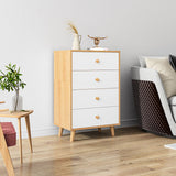 Contemporary Storage Chest Artificial Wood Dresser with 3/4/5 Drawers