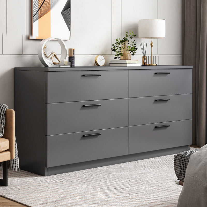 Contemporary Chest Wood Storage Chest Dresser for Bedroom 15.7" W 47"L x 16"W x 27"H Grey Clearhalo 'Bedroom Furniture' 'Dressers & Chests' 'dressers_chests' 'furn' 'furn_dressers_chests' 'Furniture' 5867262