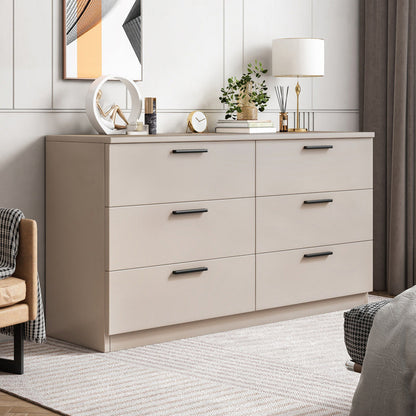 Contemporary Chest Wood Storage Chest Dresser for Bedroom 15.7" W 39"L x 16"W x 27"H Khaki Clearhalo 'Bedroom Furniture' 'Dressers & Chests' 'dressers_chests' 'furn' 'furn_dressers_chests' 'Furniture' 5867263