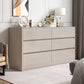 Contemporary Chest Wood Storage Chest Dresser for Bedroom 15.7" W 39"L x 16"W x 27"H Gray-Khaki Clearhalo 'Bedroom Furniture' 'Dressers & Chests' 'dressers_chests' 'furn' 'furn_dressers_chests' 'Furniture' 5867268