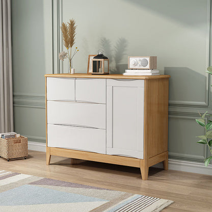 Eigentijdse massief hout dressoirs 4 laden opbergkast dressoir