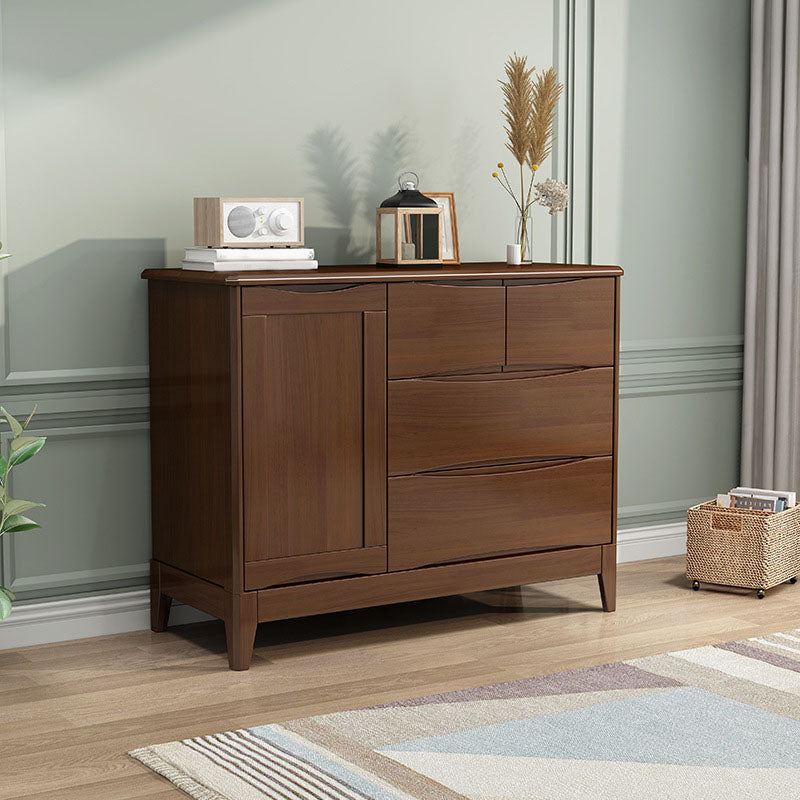 Eigentijdse massief hout dressoirs 4 laden opbergkast dressoir