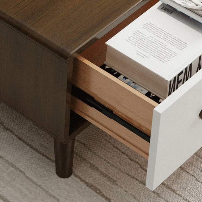 Modern Wood TV Media Stand 12" W Enclosed Storage TV Stand with Drawers Clearhalo 'furn' 'furn_tv_stands_entertainment_centers' 'Furniture' 'Living Room Furniture' 'TV Stands & Entertainment Centers' 'TV Stands & Media Storage Furniture' 'tv_stands_entertainment_centers' 5867324