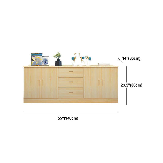 MODERNA MEDIA MEDIA TV STAND TV con console Pine con 3 cassetti