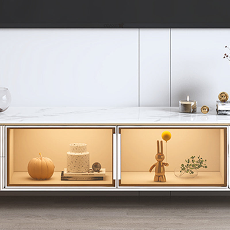 Modern TV Stand White TV Console with Drawers for Living Room Clearhalo 'furn' 'furn_tv_stands_entertainment_centers' 'Furniture' 'Living Room Furniture' 'TV Stands & Entertainment Centers' 'TV Stands & Media Storage Furniture' 'tv_stands_entertainment_centers' 5867448