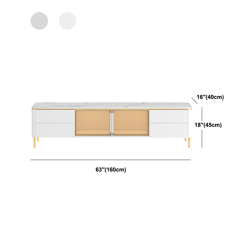 Modern TV Stand White TV Console with Drawers for Living Room Clearhalo 'furn' 'furn_tv_stands_entertainment_centers' 'Furniture' 'Living Room Furniture' 'TV Stands & Entertainment Centers' 'TV Stands & Media Storage Furniture' 'tv_stands_entertainment_centers' 5867452