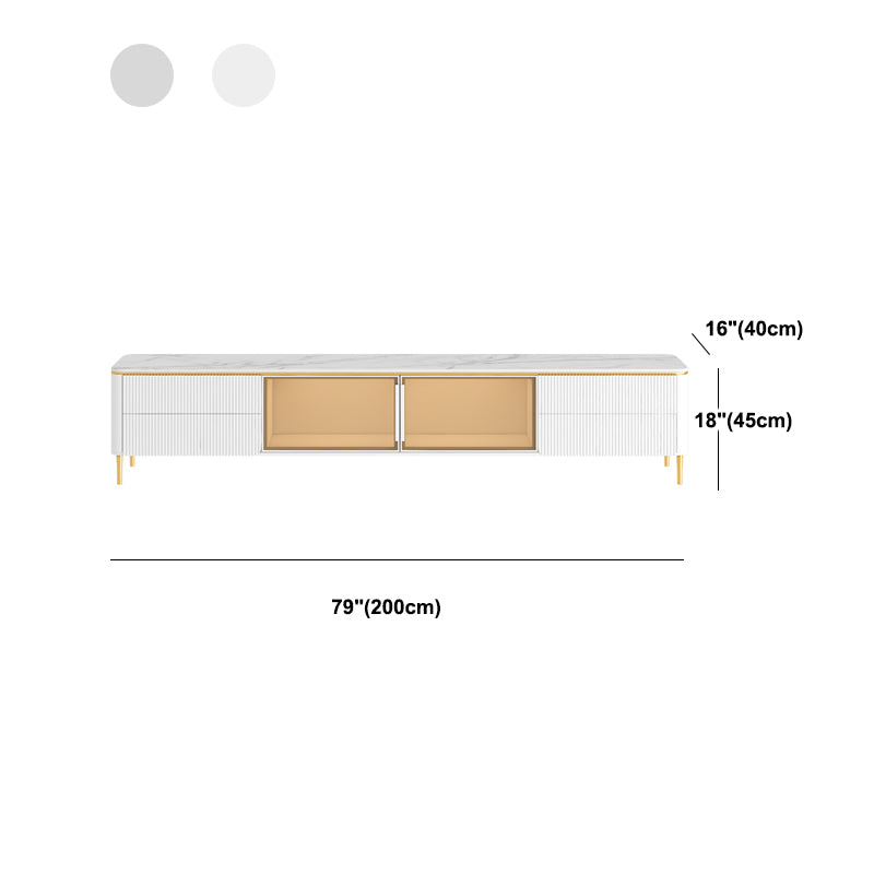 Modern TV Stand White TV Console with Drawers for Living Room Clearhalo 'furn' 'furn_tv_stands_entertainment_centers' 'Furniture' 'Living Room Furniture' 'TV Stands & Entertainment Centers' 'TV Stands & Media Storage Furniture' 'tv_stands_entertainment_centers' 5867454
