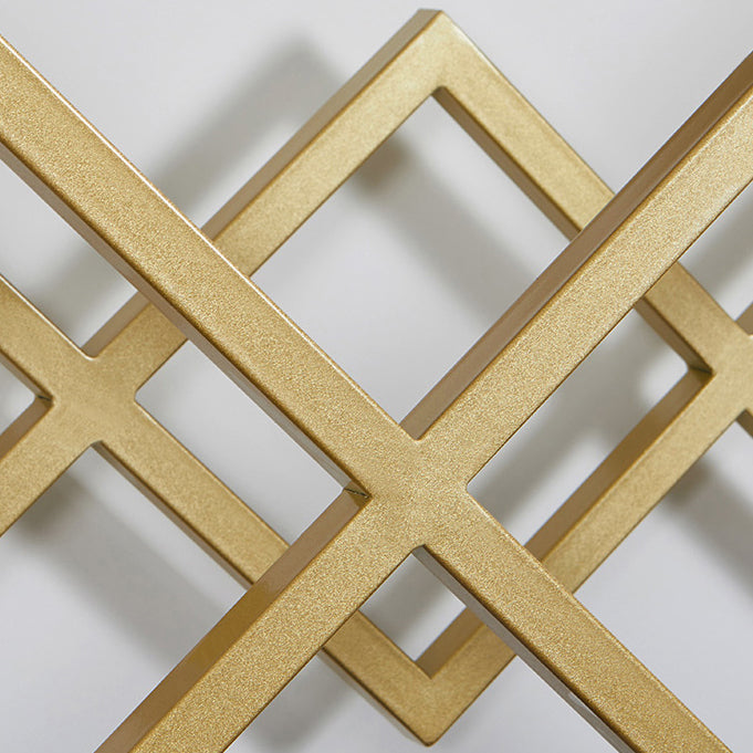 Table de acento glamoroso de 11 "de ancho Stone Gold Rectangle Console Acent Table