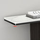 Tabella della console glam da 13 "W Stone White Rectanglegle Console Table