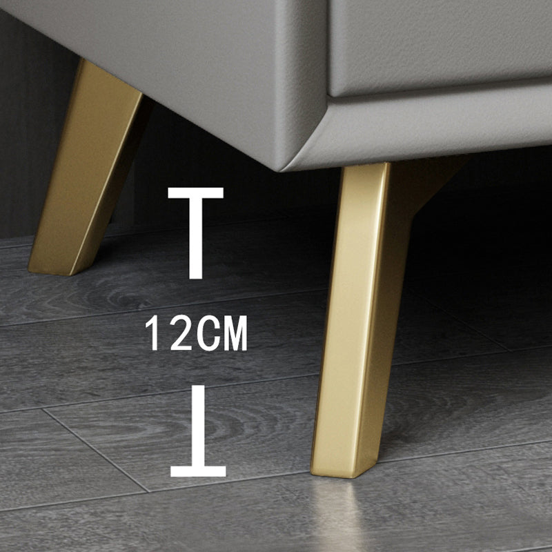 Abitacolo in legno massiccio in legno da 18,5 pollici comodini da tavolo con 2 cassetti