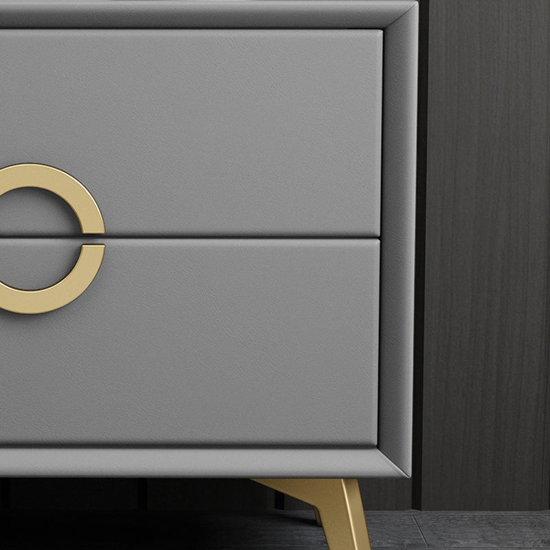 Abitacolo in legno massiccio in legno da 18,5 pollici comodini da tavolo con 2 cassetti