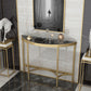 Tavolo di divano console in marmo moderno mezza luna tavolo da fine moon per hall