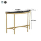 Tavolo di divano console in marmo moderno mezza luna tavolo da fine moon per hall