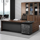 Contemporary Style Office Desk L-Shape Brown Writing Computer Desk Clearhalo 'furn' 'furn_office_desk' 'Furniture' 'Office Desks' 'Office Furniture' 'office_desk' 5869247