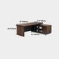 Contemporary Style Office Desk L-Shape Brown Writing Computer Desk Clearhalo 'furn' 'furn_office_desk' 'Furniture' 'Office Desks' 'Office Furniture' 'office_desk' 5869255