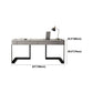Modern Style Office Desk Sintered Stone 2-drawer Desk for Home Clearhalo 'furn' 'furn_office_desk' 'Furniture' 'Office Desks' 'Office Furniture' 'office_desk' 5869320