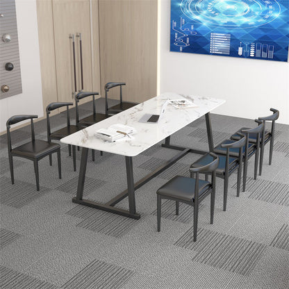 Desca di scrittura in marmo dell'ufficio scrivania rettangolare contemporanea