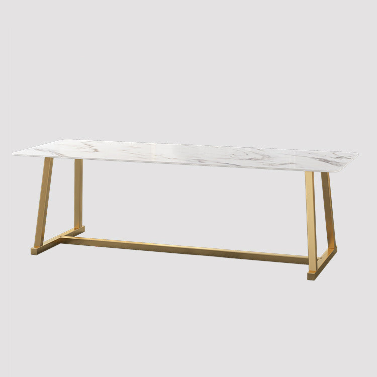 Desca di scrittura in marmo dell'ufficio scrivania rettangolare contemporanea