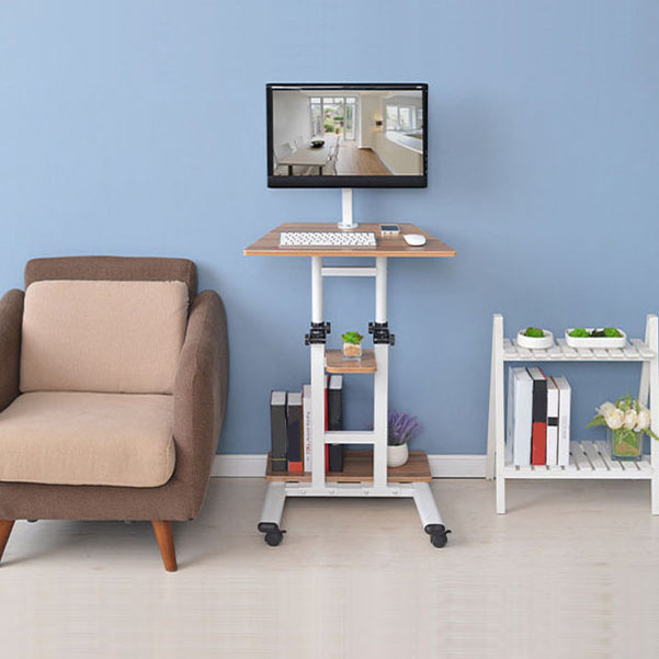 Moderne kunstmatige houten bureau Home Writing Desk met Caster Wheels 21.2 "L X 22.4" W