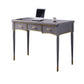 Glam -stijl Parsons schrijven bureau gebogen schrijfbureau met 3 laden