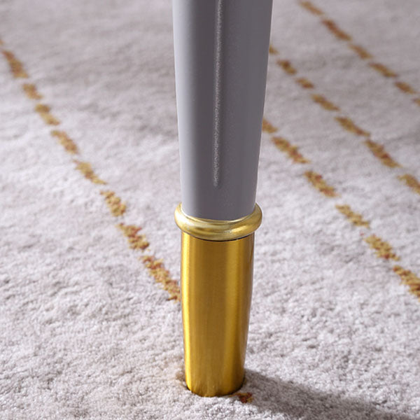 Glam -stijl Parsons schrijven bureau gebogen schrijfbureau met 3 laden