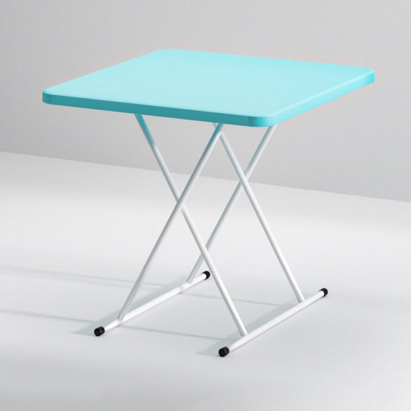 Modern Style Desk Home Writing Desk Plastic Adjustable Folding Table 29.9"L X 19.6"W Blue Clearhalo 'furn' 'furn_office_desk' 'Furniture' 'Office Desks' 'Office Furniture' 'office_desk' 5869446