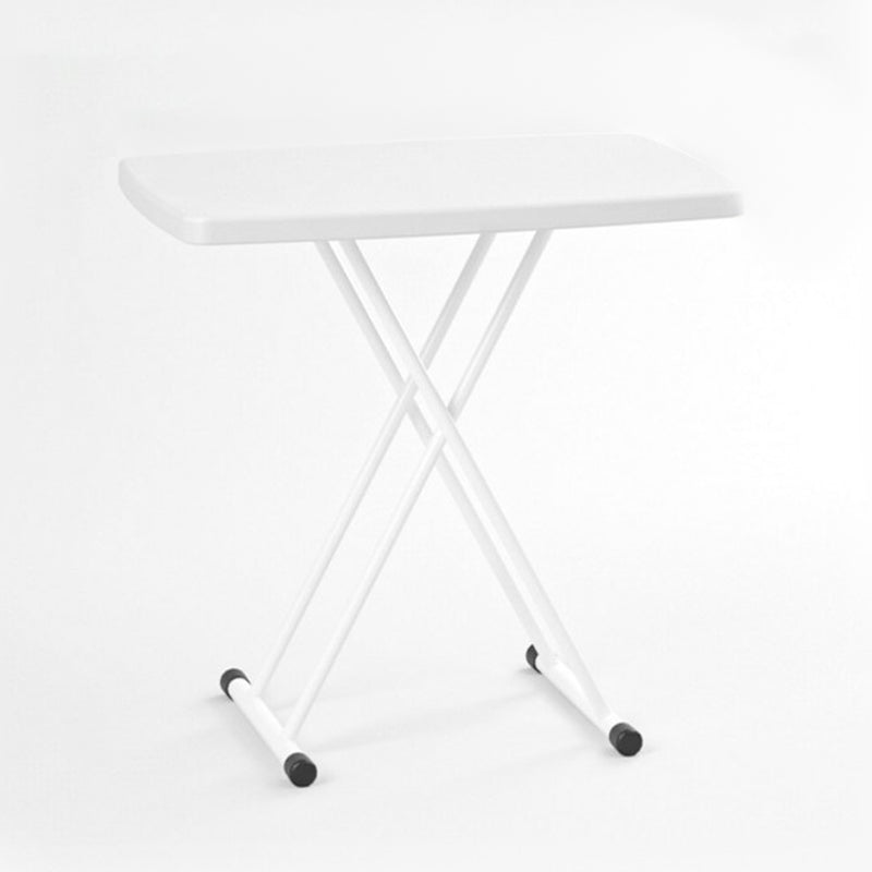 Modern Style Desk Home Writing Desk Plastic Adjustable Folding Table 29.9"L X 19.6"W White Clearhalo 'furn' 'furn_office_desk' 'Furniture' 'Office Desks' 'Office Furniture' 'office_desk' 5869448