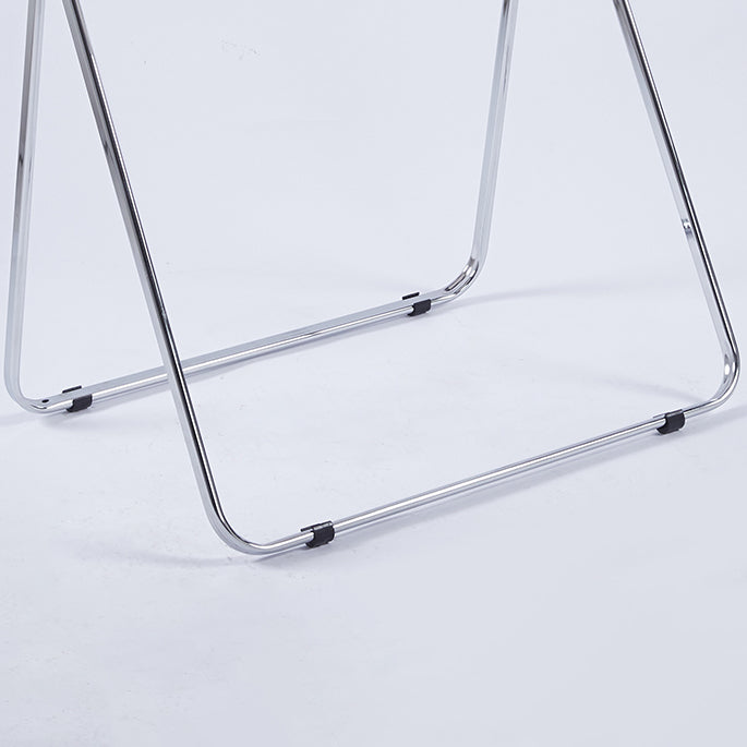 Acrylic Curved Writing Desk Folding Contemporary Desk 25.2"L x 19.7"W x 27.6"H Clearhalo 'furn' 'furn_office_desk' 'Furniture' 'Office Desks' 'Office Furniture' 'office_desk' 5869511