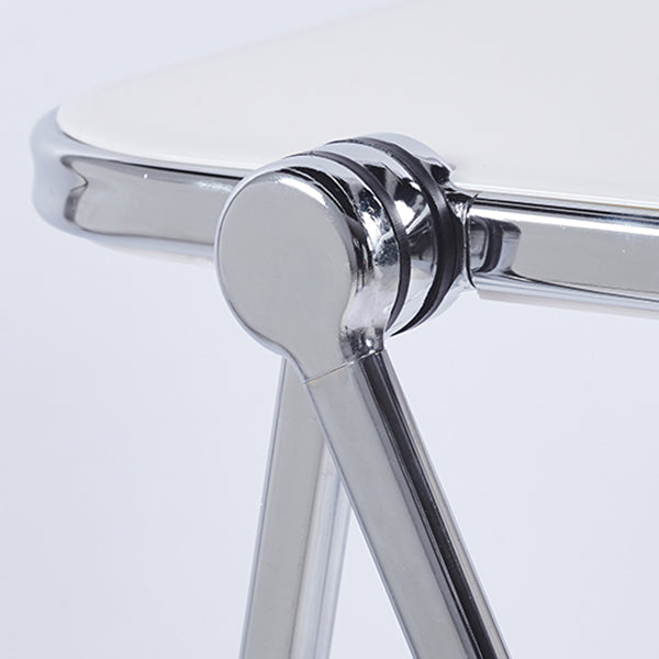 Acrylic Curved Writing Desk Folding Contemporary Desk 25.2"L x 19.7"W x 27.6"H Clearhalo 'furn' 'furn_office_desk' 'Furniture' 'Office Desks' 'Office Furniture' 'office_desk' 5869512