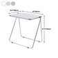 Acrylic Curved Writing Desk Folding Contemporary Desk 25.2"L x 19.7"W x 27.6"H Clearhalo 'furn' 'furn_office_desk' 'Furniture' 'Office Desks' 'Office Furniture' 'office_desk' 5869519