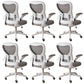 18"W Contemporary Office Chair Slide Breathable AirGrid Desk Chair