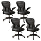 18"W Contemporary Office Chair Slide Breathable AirGrid Desk Chair