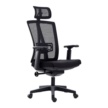 High Back Adjustable Office Chair Contemporary Ergonomic Desk Chair Black 1 Piece Clearhalo 'furn' 'furn_office_chair' 'Furniture' 'Office Chairs' 'Office Furniture' 'office_chair' 5869618